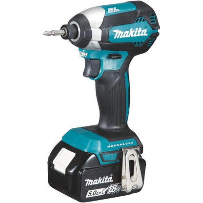Makita DTD153RTJ 18V LXT Brushless Impact Driver Kit – 2x 5.0Ah Batteries, Rapid Charger & Makpac Case