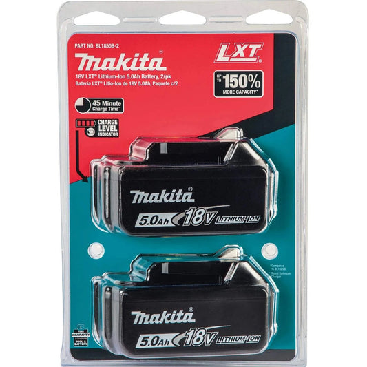 Makita BL1850B 18V 5.0Ah LXT Li-Ion Battery Twin Pack – Genuine UK Stock