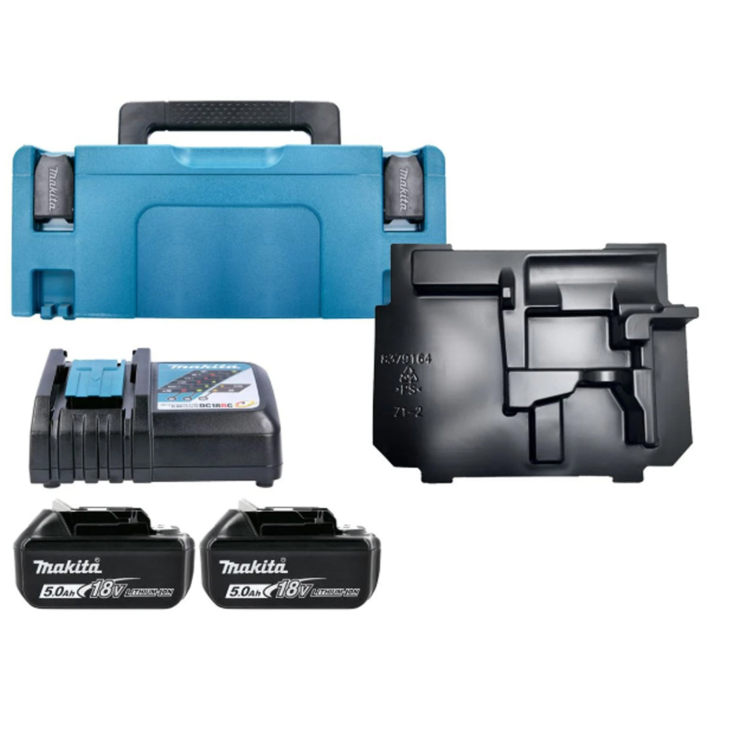 Makita DTD153RTJ 18V LXT Brushless Impact Driver Kit – 2x 5.0Ah Batteries, Rapid Charger & Makpac Case
